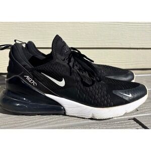 Nike Air Max 270 Black White Athletic Sneakers Men's Size 12 AH8050-002